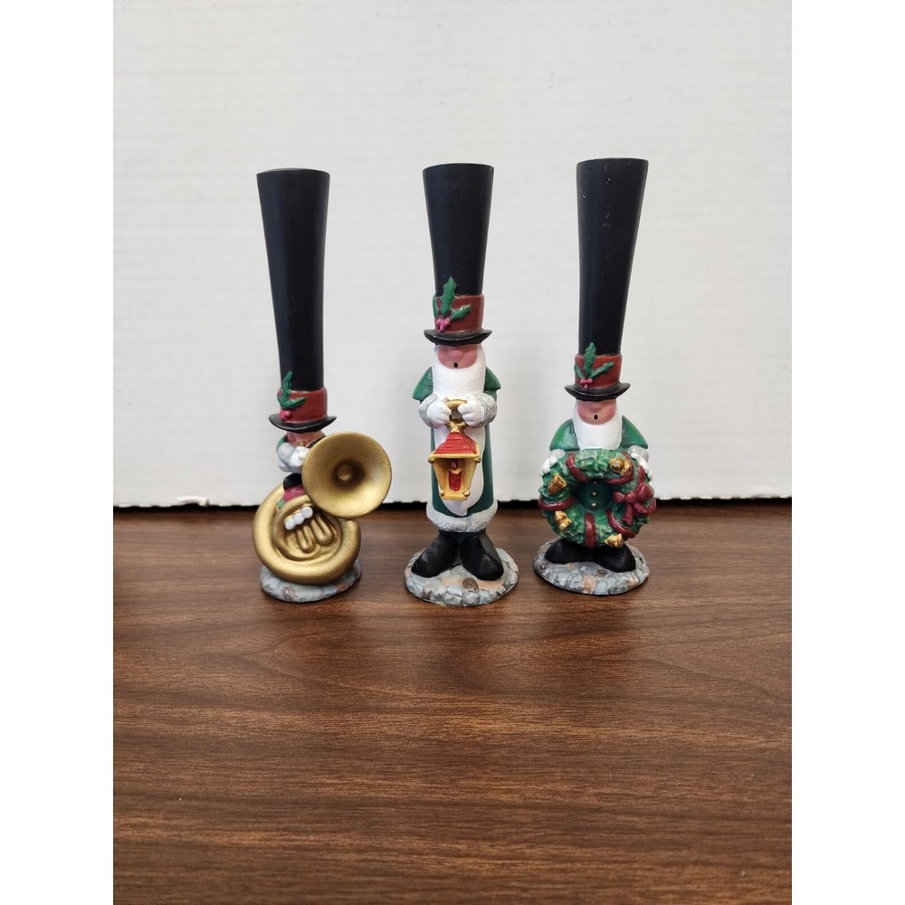 J Adams Collection North Pole Caroling Society 1994 Christmas Figurines Lot Of 3